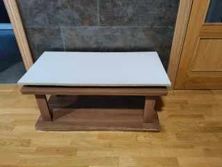 Mesa auxiliar madera con extensible