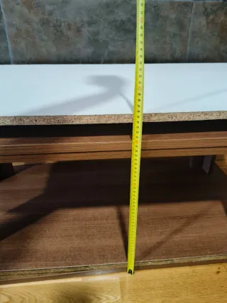 Mesa auxiliar madera con extensible