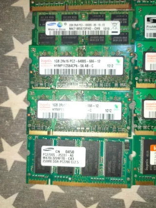 Memoria RAM portátil Hynix, ProMOS, Samsung