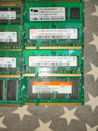 Memoria RAM portátil Hynix, ProMOS, Samsung