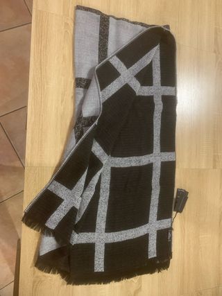 Sciarpa 100% Lana Antonio Pisi Grigio Nera