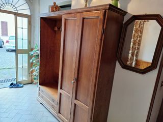 Mobile ingresso legno massello con specchiera