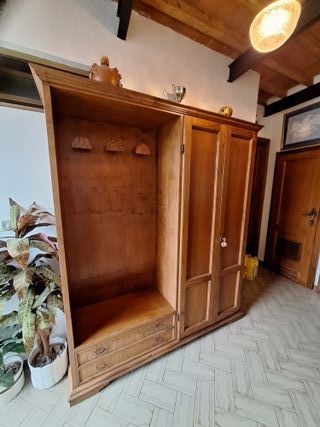 Mobile ingresso legno massello con specchiera