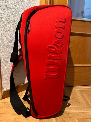 Raquetero Wilson Clash Super Tour 6R Rojo