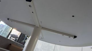 Mesa redonda Calligaris Planet lacada blanca