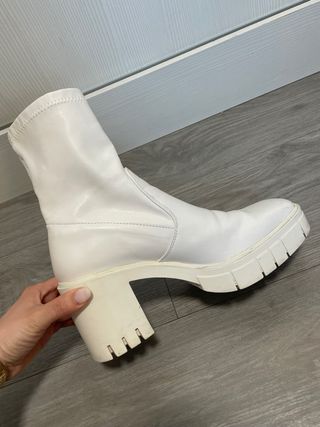 Botines blancos plataforma