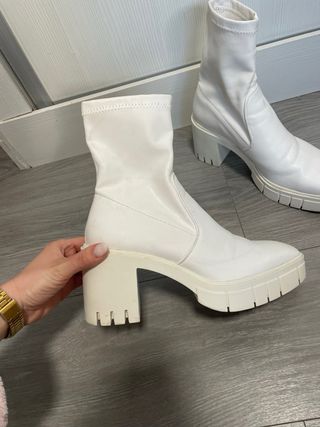 Botines blancos plataforma