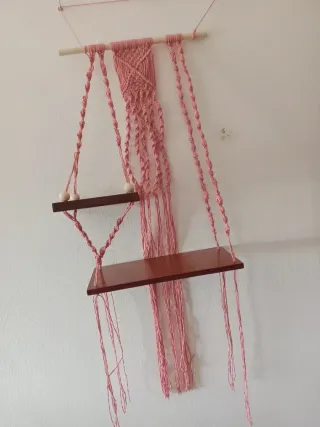 Estantería Macramé Hecha a Mano