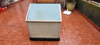 Caseta perro grande exterior beige