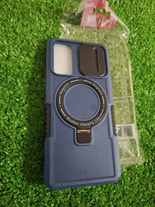 Funda S20 FE rosa con anillo y soporte