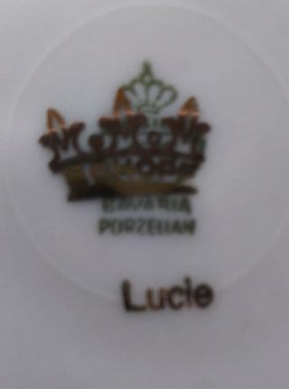 Taça Antiga Porcelana Alemã Bavaria Lucie