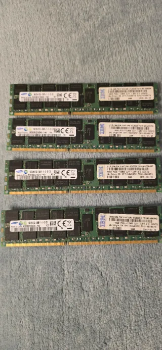 4x 16GB DDR3 ECC RAM (64GB Total)