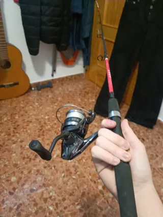 Caña de pesca 1,30m para kayak