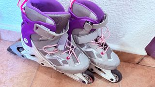Patines en línea Oxelo morados y grises