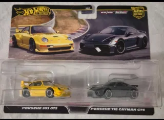 Hot Wheels Car Culture Porsche 993 GT2 & 718 Cayma