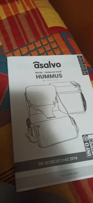 Bolso trona viaje Asalvo Hummus