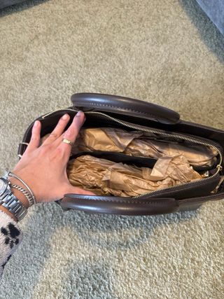 Borsa a mano intrecciata vera pelle made in italy