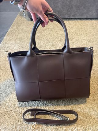 Borsa a mano intrecciata vera pelle made in italy