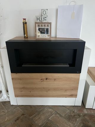 Mueble TV con Chimenea Bioetanol