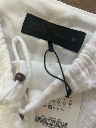 Vestido blanco Zara tirantes midi
