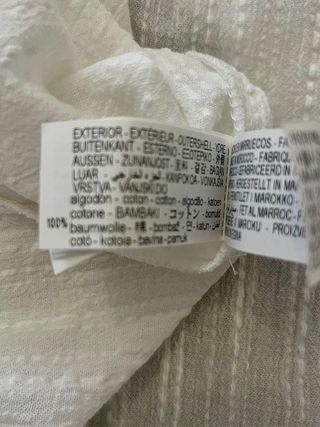 Vestido blanco Zara tirantes midi