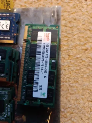 Módulos de memoria RAM para portátil DDR3 y DDR2