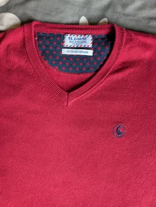 Jersey El Ganso Rojo Algodón y Cachemira