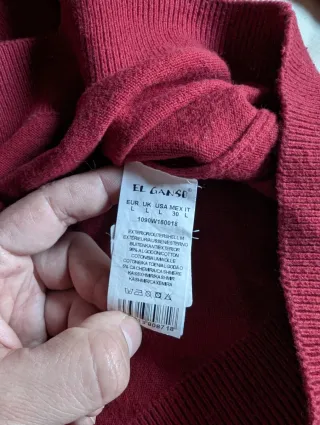 Jersey El Ganso Rojo Algodón y Cachemira