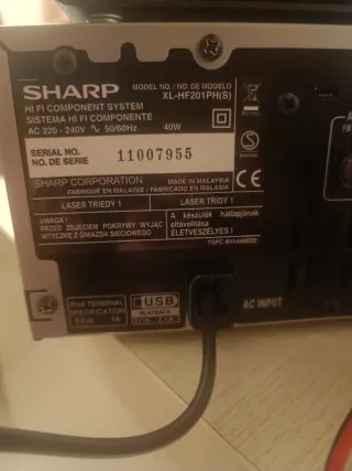 Micro Hi-Fi Sharp XL hf201
