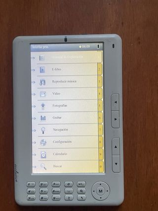 Libro electrónico Exclusive gris y blanco