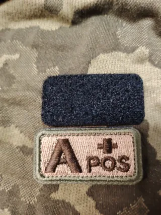 Patch Militare Sangue A Positivo