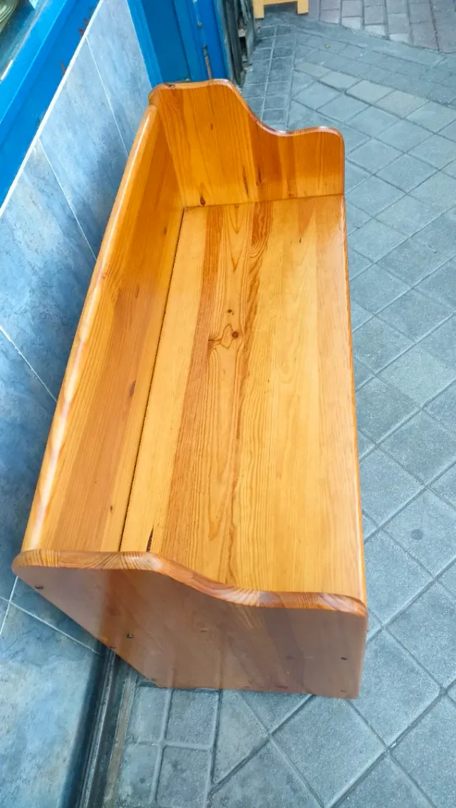 Banco Baúl de Almacenaje Madera Pino 640513971