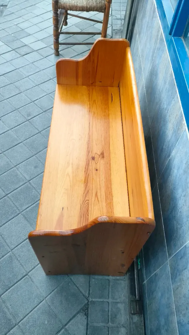 Banco Baúl de Almacenaje Madera Pino 640513971