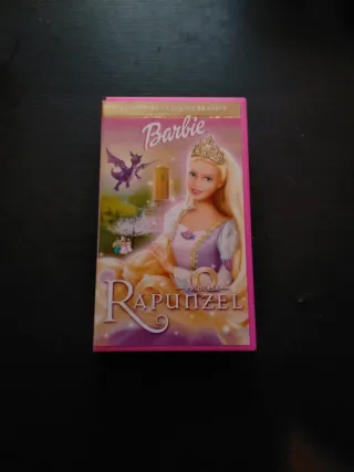 Barbie Rapunzel VHS Película Infantil