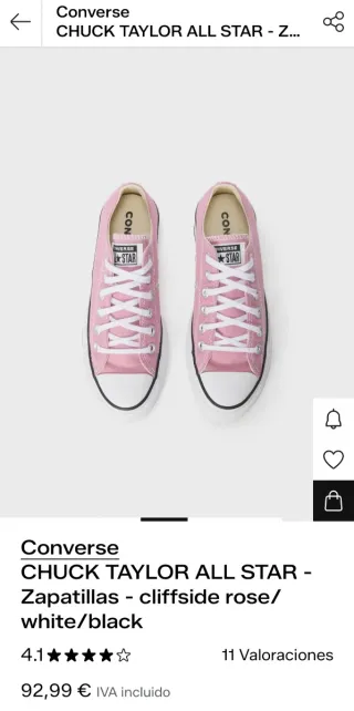 Zapatillas Converse T38 Plataforma