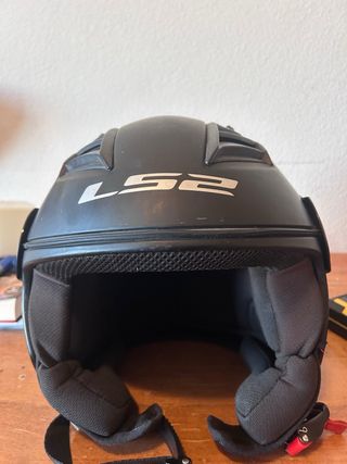 Casco Moto LS2 Negro Para ponerle una visera