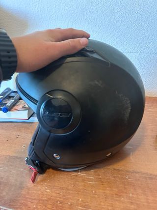 Casco Moto LS2 Negro Para ponerle una visera