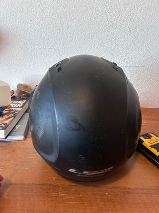 Casco Moto LS2 Negro Para ponerle una visera