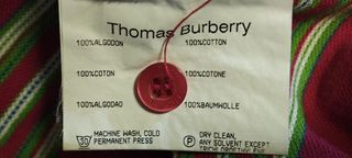 Polo Thomas Burberry Rayas M/L Verde y Rosa