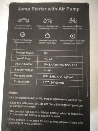 JUMP STARTER AIR PUMP BUPNOVA