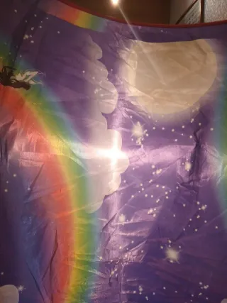 Carpa infantil unicornio y arcoíris