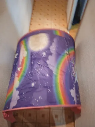 Carpa infantil unicornio y arcoíris