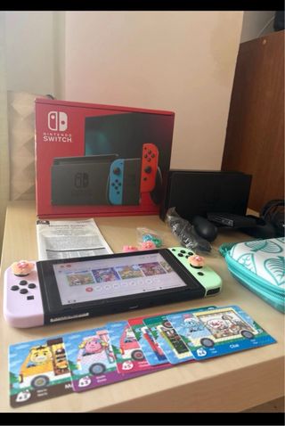 Nintendo Switch Verde y Rosa
