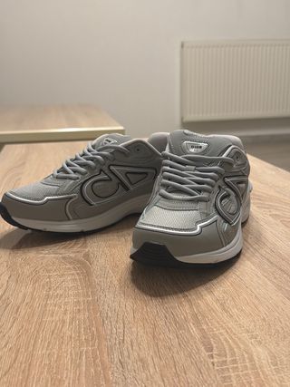Dior B30 Sneakers Grigio Argento