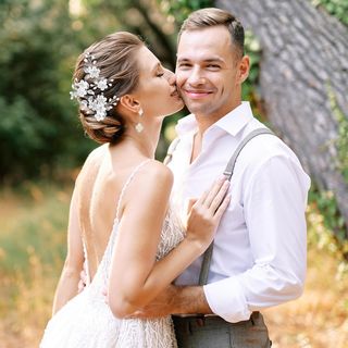 5 Piezas Tocados de Pelo de Novia SIN ABRIR