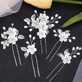 5 Piezas Tocados de Pelo de Novia SIN ABRIR