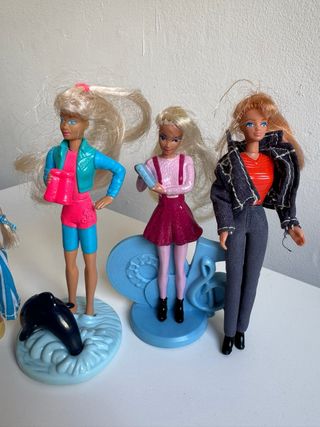 Barbie McDonalds Lote 5 Figuras Años 90 Colección