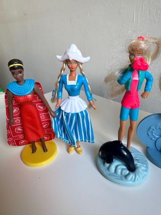 Barbie McDonalds Lote 5 Figuras Años 90 Colección