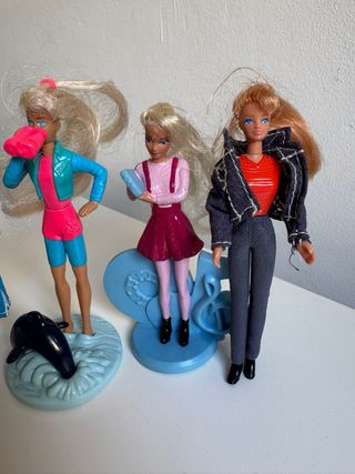 Barbie McDonalds Lote 5 Figuras Años 90 Colección