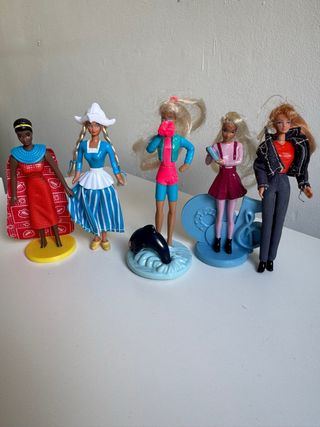 Barbie McDonalds Lote 5 Figuras Años 90 Colección